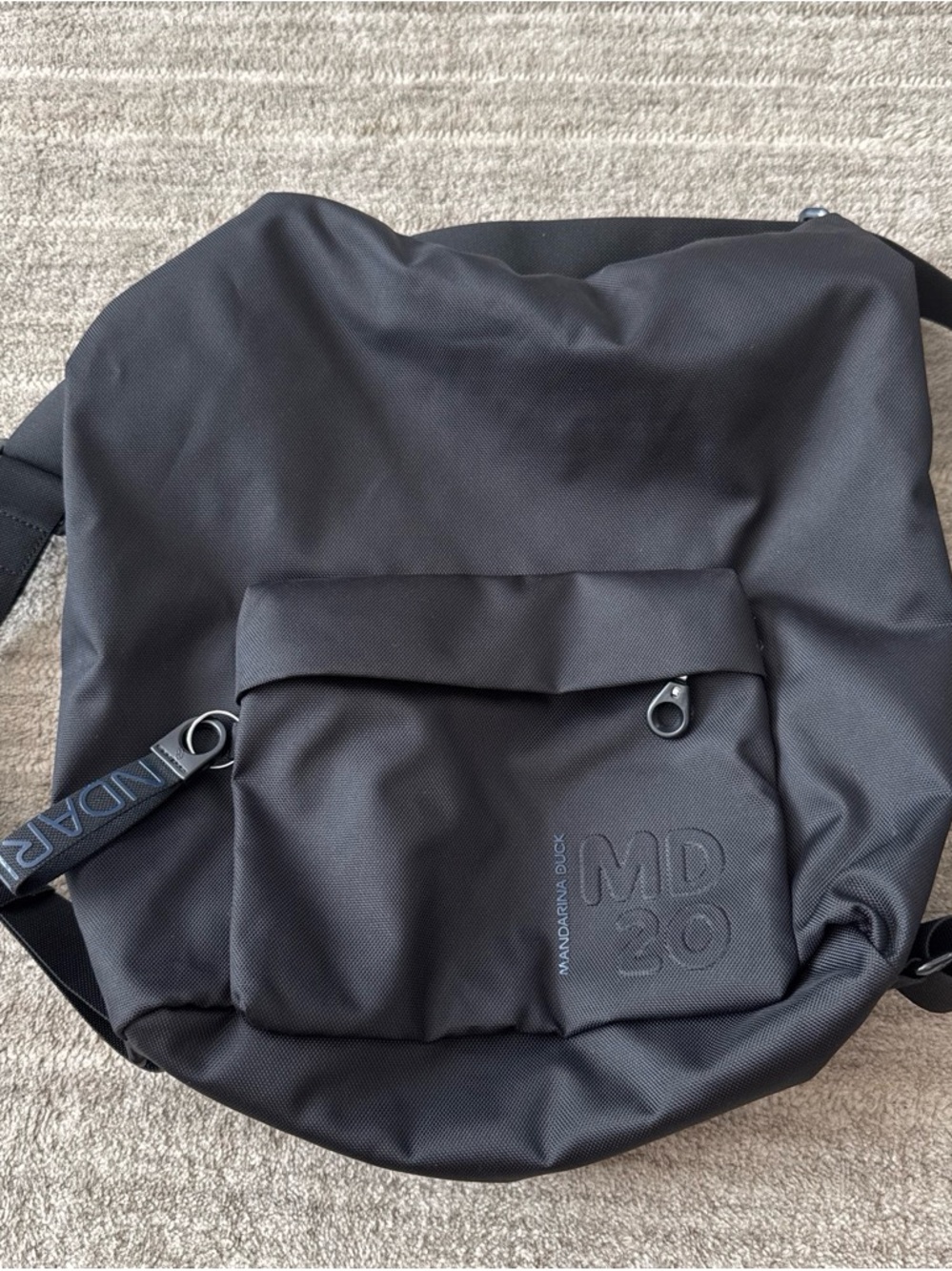MD20 Black Mandarina Duck Backpack/Messenger